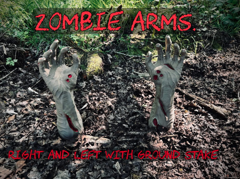 Zombie Arms (with attachable garden stakes)